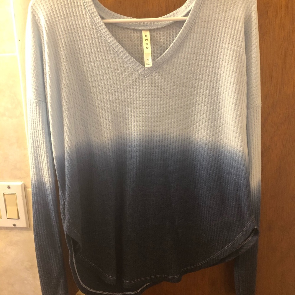 Blue ombré sweater